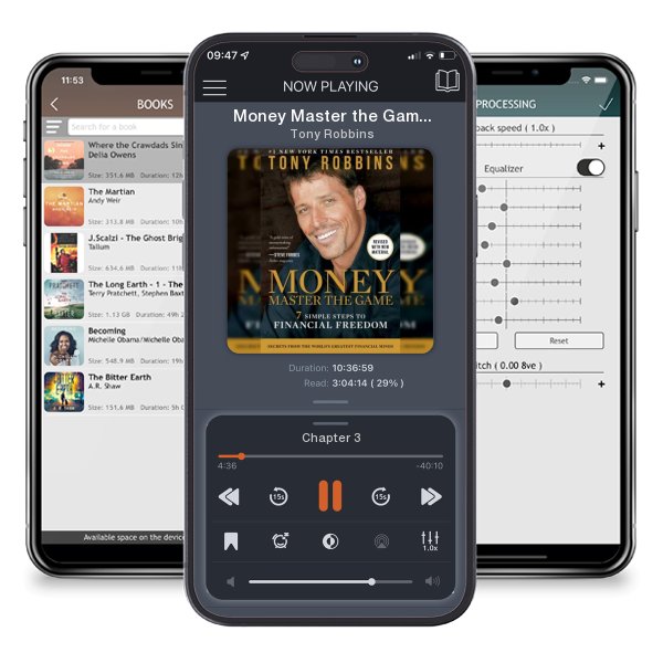 Download fo free audiobook Money Master the Game: 7 Simple Steps to Financial Freedom by Tony Robbins and listen anywhere on your iOS devices in the ListenBook app.