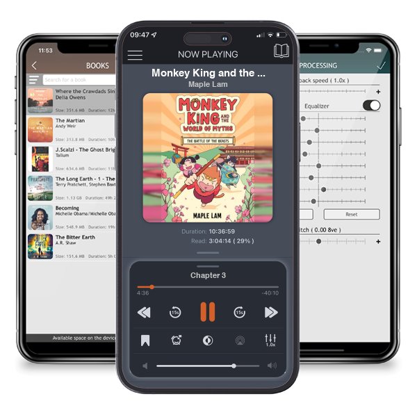 Download fo free audiobook Monkey King and the World of Myths: The Battle of the Beasts: Book 2 - Monkey King and the World of Myths by Maple Lam and listen anywhere on your iOS devices in the ListenBook app.