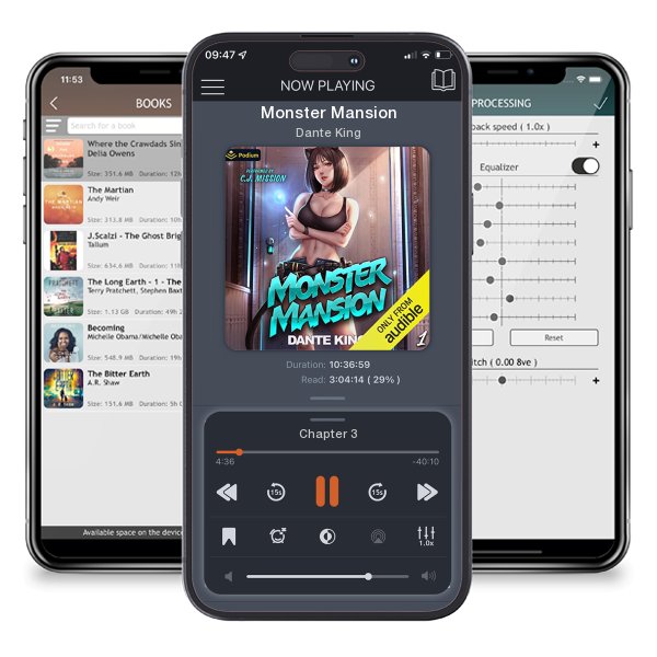 Download fo free audiobook Monster Mansion by Dante King and listen anywhere on your iOS devices in the ListenBook app.