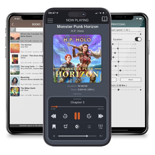 Download fo free audiobook Monster Punk Horizon by H.P. Holo and listen anywhere on your iOS devices in the ListenBook app.