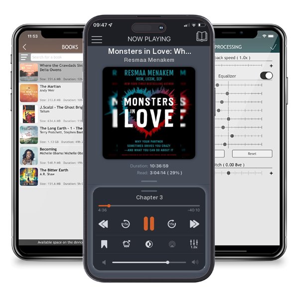 Download fo free audiobook Monsters in Love: Why Your Partner Sometimes Drives You... by Resmaa Menakem and listen anywhere on your iOS devices in the ListenBook app.