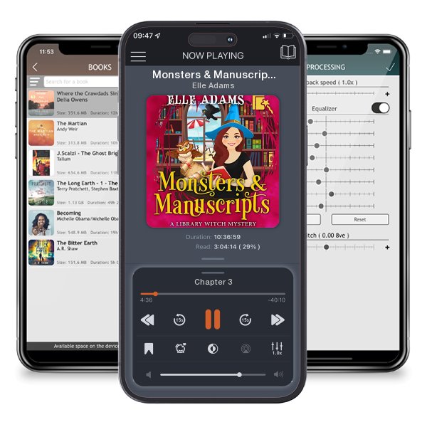 Download fo free audiobook Monsters & Manuscripts by Elle Adams and listen anywhere on your iOS devices in the ListenBook app.