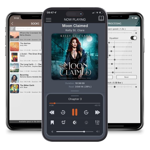Download fo free audiobook Moon Claimed by Kelly St. Clare and listen anywhere on your iOS devices in the ListenBook app.