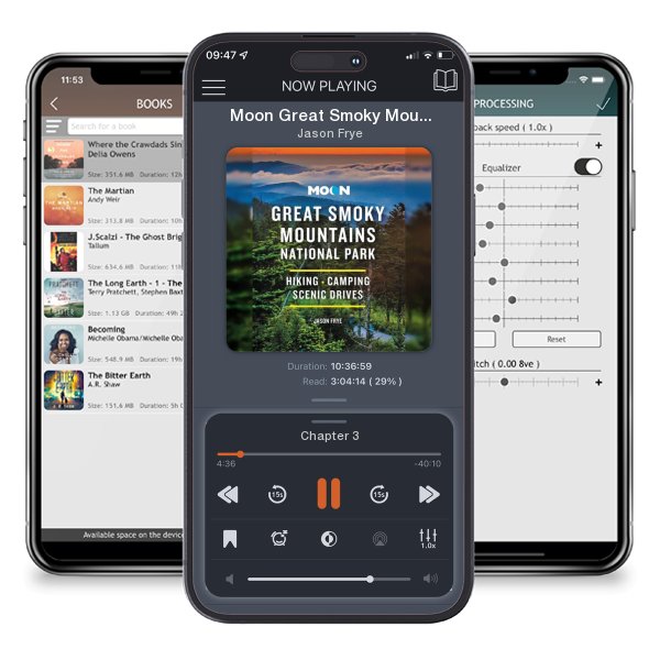 Download fo free audiobook Moon Great Smoky Mountains National Park: Hiking, Camping,... by Jason Frye and listen anywhere on your iOS devices in the ListenBook app.