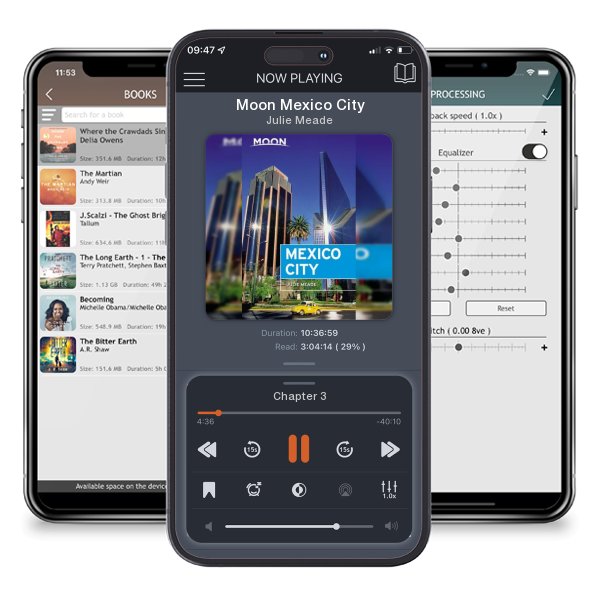 Download fo free audiobook Moon Mexico City by Julie Meade and listen anywhere on your iOS devices in the ListenBook app.