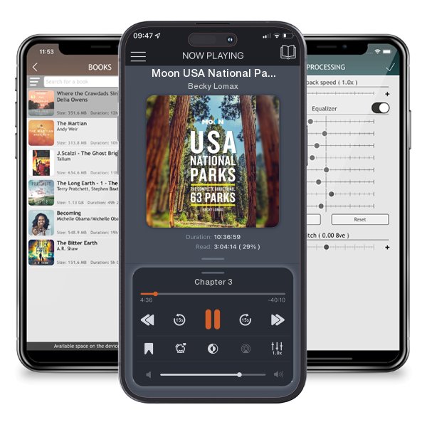 Download fo free audiobook Moon USA National Parks: The Complete Guide to All 63 Parks by Becky Lomax and listen anywhere on your iOS devices in the ListenBook app.