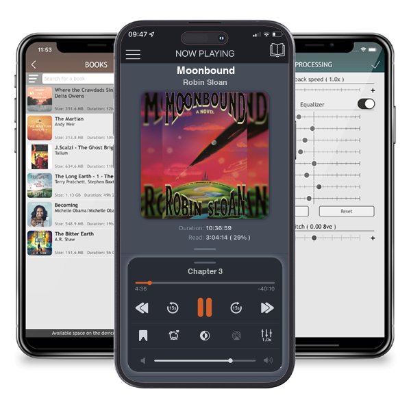 Download fo free audiobook Moonbound by Robin Sloan and listen anywhere on your iOS devices in the ListenBook app.