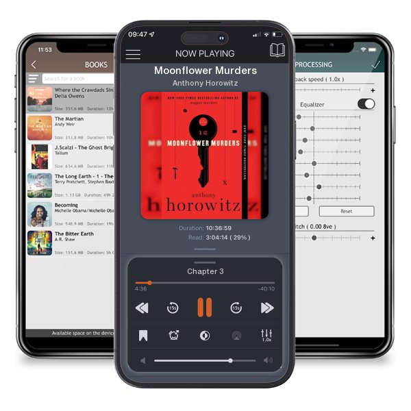 Download fo free audiobook Moonflower Murders by Anthony Horowitz and listen anywhere on your iOS devices in the ListenBook app.