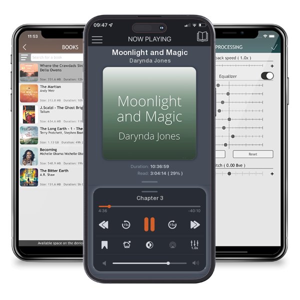 Download fo free audiobook Moonlight and Magic by Darynda Jones and listen anywhere on your iOS devices in the ListenBook app.