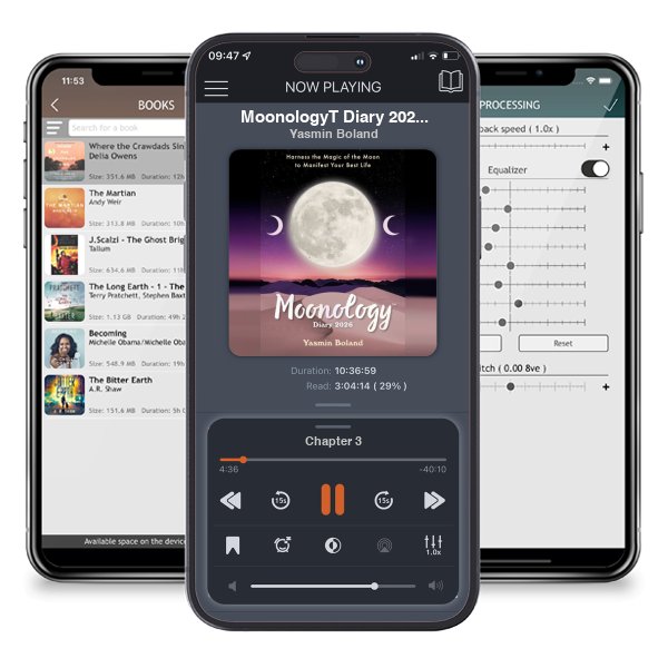 Download fo free audiobook MoonologyT Diary 2026: Harness the Magic of the Moon to Manifest Your Best Life by Yasmin Boland and listen anywhere on your iOS devices in the ListenBook app.