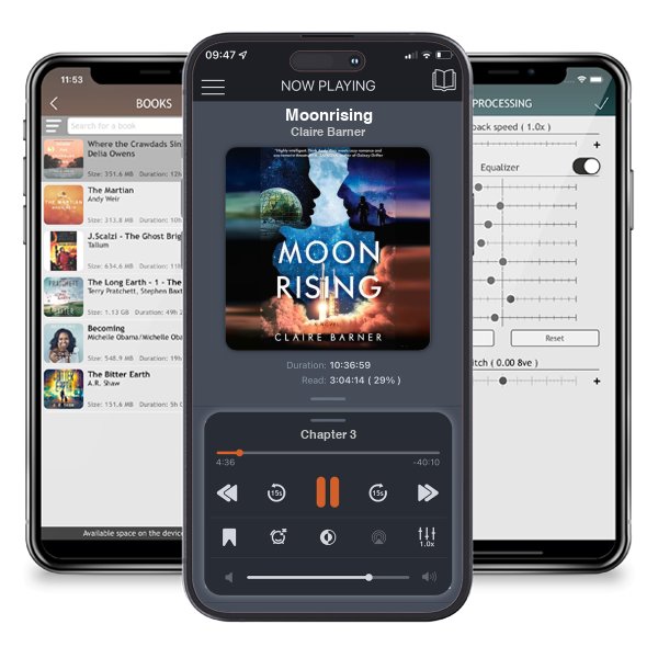 Download fo free audiobook Moonrising by Claire Barner and listen anywhere on your iOS devices in the ListenBook app.