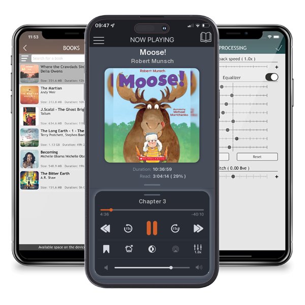Download fo free audiobook Moose! by Robert Munsch and listen anywhere on your iOS devices in the ListenBook app.