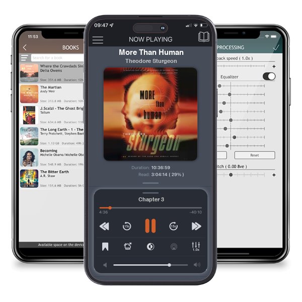 Download fo free audiobook More Than Human by Theodore Sturgeon and listen anywhere on your iOS devices in the ListenBook app.