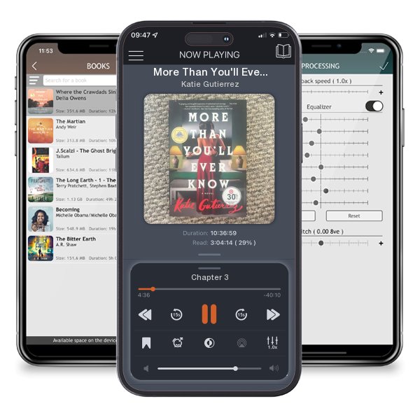 Download fo free audiobook More Than You'll Ever Know by Katie Gutierrez and listen anywhere on your iOS devices in the ListenBook app.