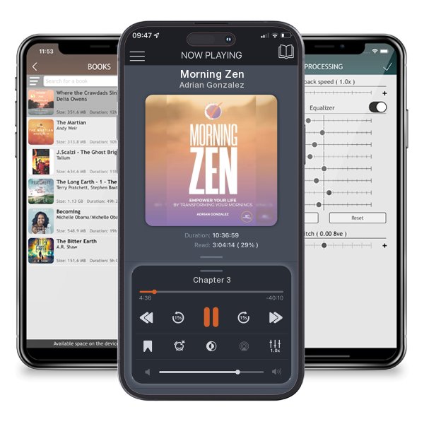 Download fo free audiobook Morning Zen by Adrian Gonzalez and listen anywhere on your iOS devices in the ListenBook app.