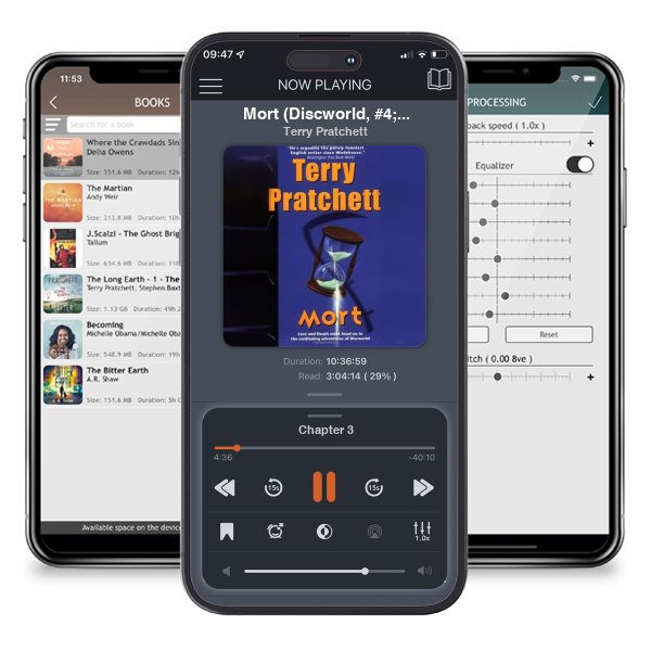 Download fo free audiobook Mort (Discworld, #4; Death, #1) by Terry Pratchett and listen anywhere on your iOS devices in the ListenBook app.