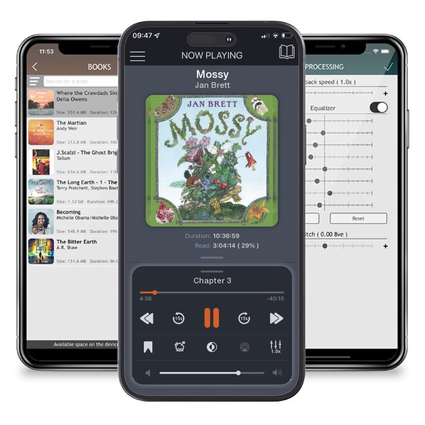 Download fo free audiobook Mossy by Jan Brett and listen anywhere on your iOS devices in the ListenBook app.