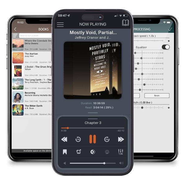 Download fo free audiobook Mostly Void, Partially Stars: Welcome to Night Vale Episodes,... by Jeffrey Cranor and Joseph Fink and listen anywhere on your iOS devices in the ListenBook app.