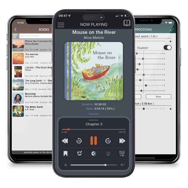 Download fo free audiobook Mouse on the River by Alice Melvin and listen anywhere on your iOS devices in the ListenBook app.