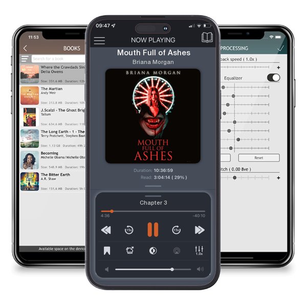 Download fo free audiobook Mouth Full of Ashes by Briana Morgan and listen anywhere on your iOS devices in the ListenBook app.