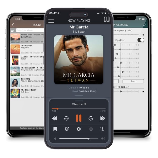 Download fo free audiobook Mr Garcia by T L Swan and listen anywhere on your iOS devices in the ListenBook app.