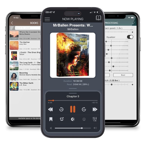 Download fo free audiobook MrBallen Presents: Where Nightmares Live: The Graphic Stories by MrBallen and listen anywhere on your iOS devices in the ListenBook app.