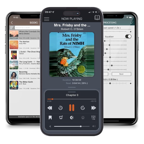 Download fo free audiobook Mrs. Frisby and the Rats of NIMH by Robert C. O\'Brien and listen anywhere on your iOS devices in the ListenBook app.