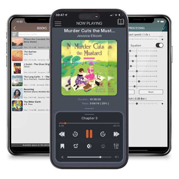 Download fo free audiobook Murder Cuts the Mustard by Jessica Ellicott and listen anywhere on your iOS devices in the ListenBook app.