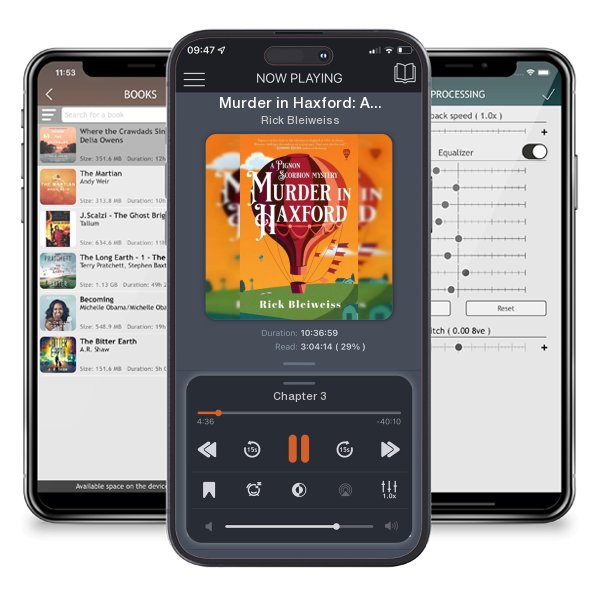 Download fo free audiobook Murder in Haxford: A Pignon Scorbion Mystery by Rick Bleiweiss and listen anywhere on your iOS devices in the ListenBook app.
