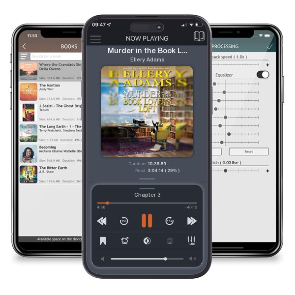 Download fo free audiobook Murder in the Book Lover's Loft by Ellery Adams and listen anywhere on your iOS devices in the ListenBook app.