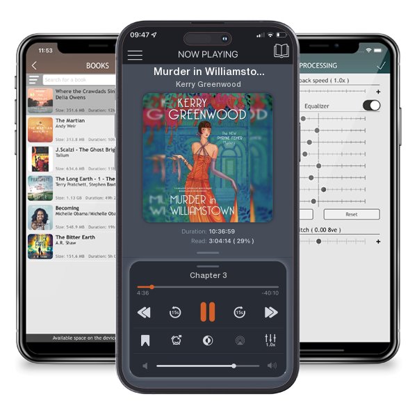 Download fo free audiobook Murder in Williamstown by Kerry Greenwood and listen anywhere on your iOS devices in the ListenBook app.