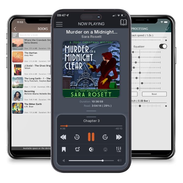 Download fo free audiobook Murder on a Midnight Clear by Sara Rosett and listen anywhere on your iOS devices in the ListenBook app.