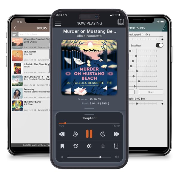 Download fo free audiobook Murder on Mustang Beach by Alicia Bessette and listen anywhere on your iOS devices in the ListenBook app.