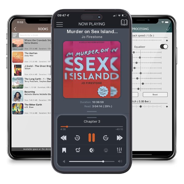 Download fo free audiobook Murder on Sex Island: A Luella Van Horn Mystery by Jo Firestone and listen anywhere on your iOS devices in the ListenBook app.