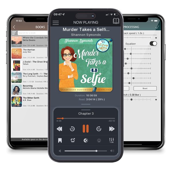 Download fo free audiobook Murder Takes a Selfie by Shannon Symonds and listen anywhere on your iOS devices in the ListenBook app.