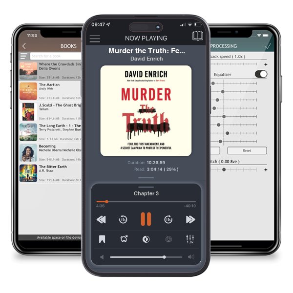 Download fo free audiobook Murder the Truth: Fear, the First Amendment, and a Secret Campaign to Protect the Powerful by David Enrich and listen anywhere on your iOS devices in the ListenBook app.