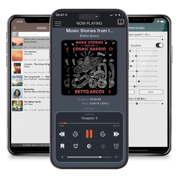 Download fo free audiobook Music Stories from the Cosmic Barrio by Betto Arcos and listen anywhere on your iOS devices in the ListenBook app.