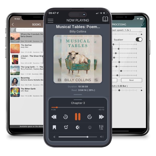 Download fo free audiobook Musical Tables: Poems by Billy Collins and listen anywhere on your iOS devices in the ListenBook app.