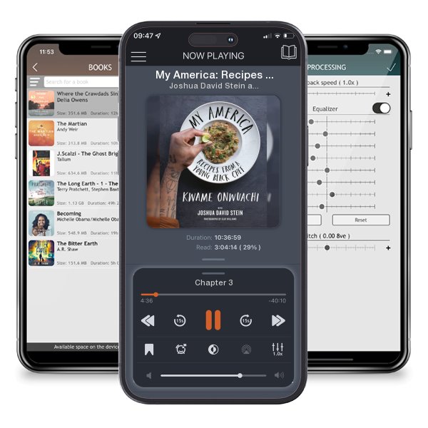 Download fo free audiobook My America: Recipes from a Young Black Chef: A Cookbook by Joshua David Stein and Kwame Onwuachi and listen anywhere on your iOS devices in the ListenBook app.