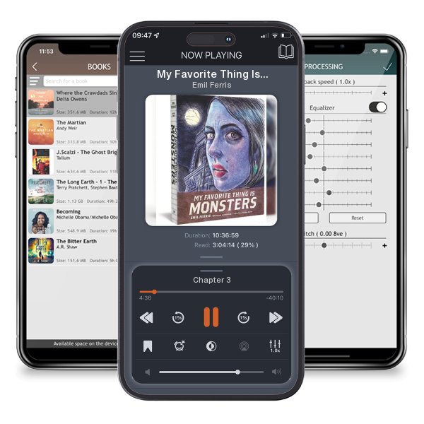Download fo free audiobook My Favorite Thing Is Monsters by Emil Ferris and listen anywhere on your iOS devices in the ListenBook app.