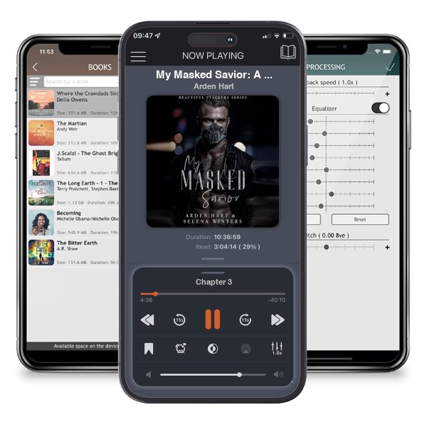Download fo free audiobook My Masked Savior: A Dark Stalker Romance (Beautiful Stalkers Book 2) by Arden Hart and listen anywhere on your iOS devices in the ListenBook app.