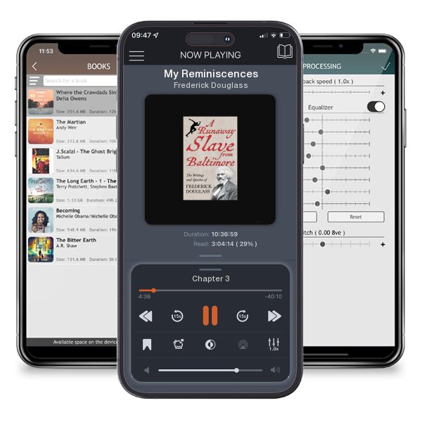 Download fo free audiobook My Reminiscences by Frederick Douglass and listen anywhere on your iOS devices in the ListenBook app.