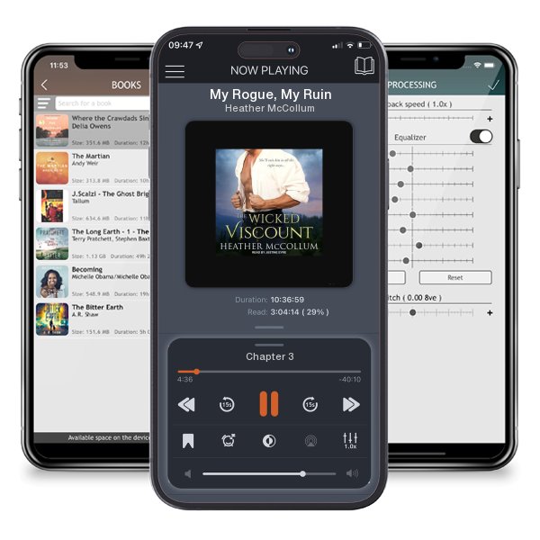 Download fo free audiobook My Rogue, My Ruin by Heather McCollum and listen anywhere on your iOS devices in the ListenBook app.