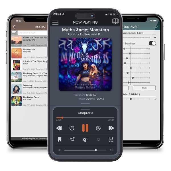 Download fo free audiobook Myths & Monsters by Beatrix Hollow and Kira Night and listen anywhere on your iOS devices in the ListenBook app.