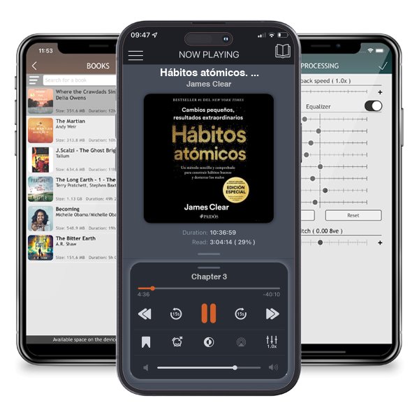 Descargar audiolibro gratis Hábitos atómicos. Edición especial: Incluye curso inedito 30 dias para mejorar tus habitos / Atomic Habits by James Clear y escuchar en cualquier lugar en sus dispositivos iOS en la aplicación ListenBook.