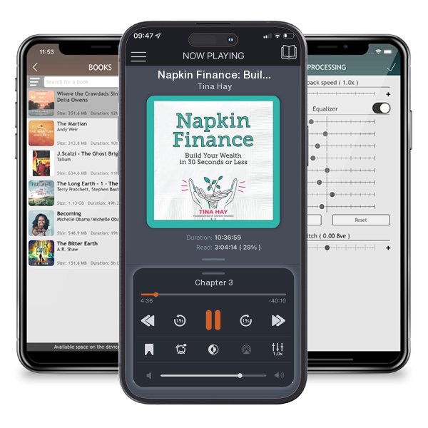 Download fo free audiobook Napkin Finance: Build Your Wealth in 30 Seconds or Less by Tina Hay and listen anywhere on your iOS devices in the ListenBook app.