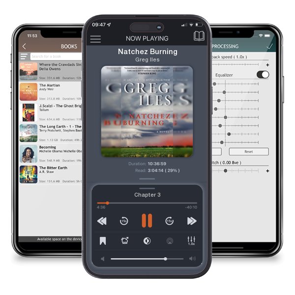 Download fo free audiobook Natchez Burning by Greg Iles and listen anywhere on your iOS devices in the ListenBook app.