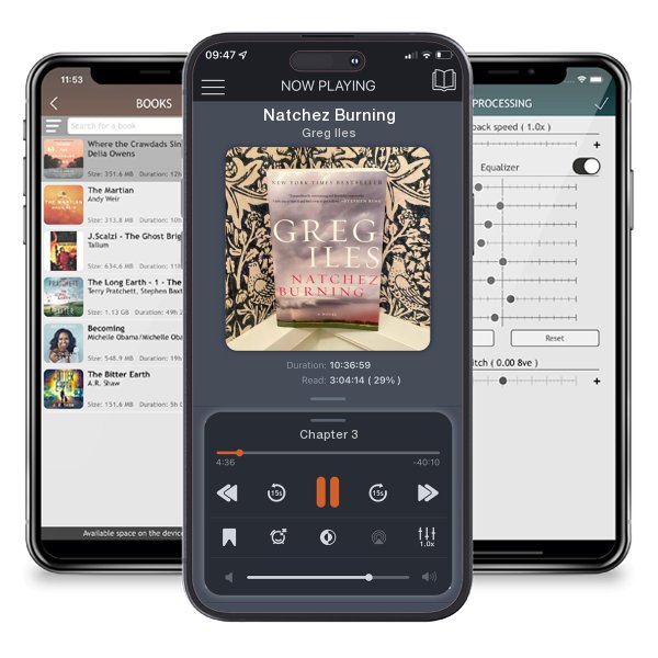 Download fo free audiobook Natchez Burning by Greg Iles and listen anywhere on your iOS devices in the ListenBook app.