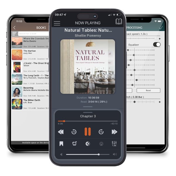 Download fo free audiobook Natural Tables: Nature-Inspired Tablescapes for Memorable Gatherings by Shellie Pomeroy and listen anywhere on your iOS devices in the ListenBook app.