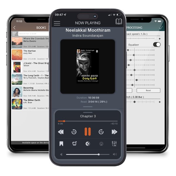 Download fo free audiobook Neelakkal Moothiram by Indira Soundarajan and listen anywhere on your iOS devices in the ListenBook app.